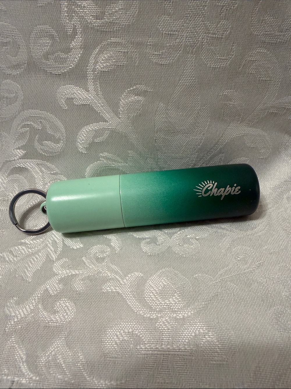 Chapie Portable Lip Balm Holder Keychain – Green Gradient